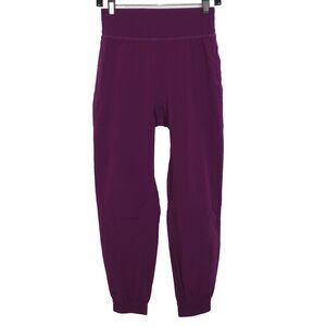 Halara Purple High Waist Nylon Blend Elastic Waist Jogger Pants Size XS